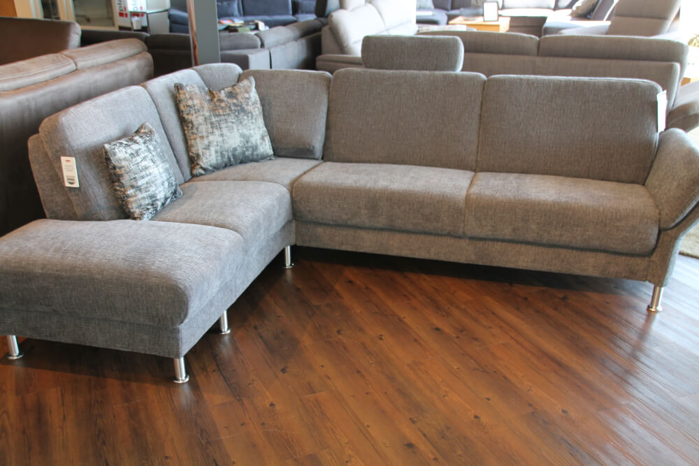 VERMONT - Ecksofa mit Boxspringsitz