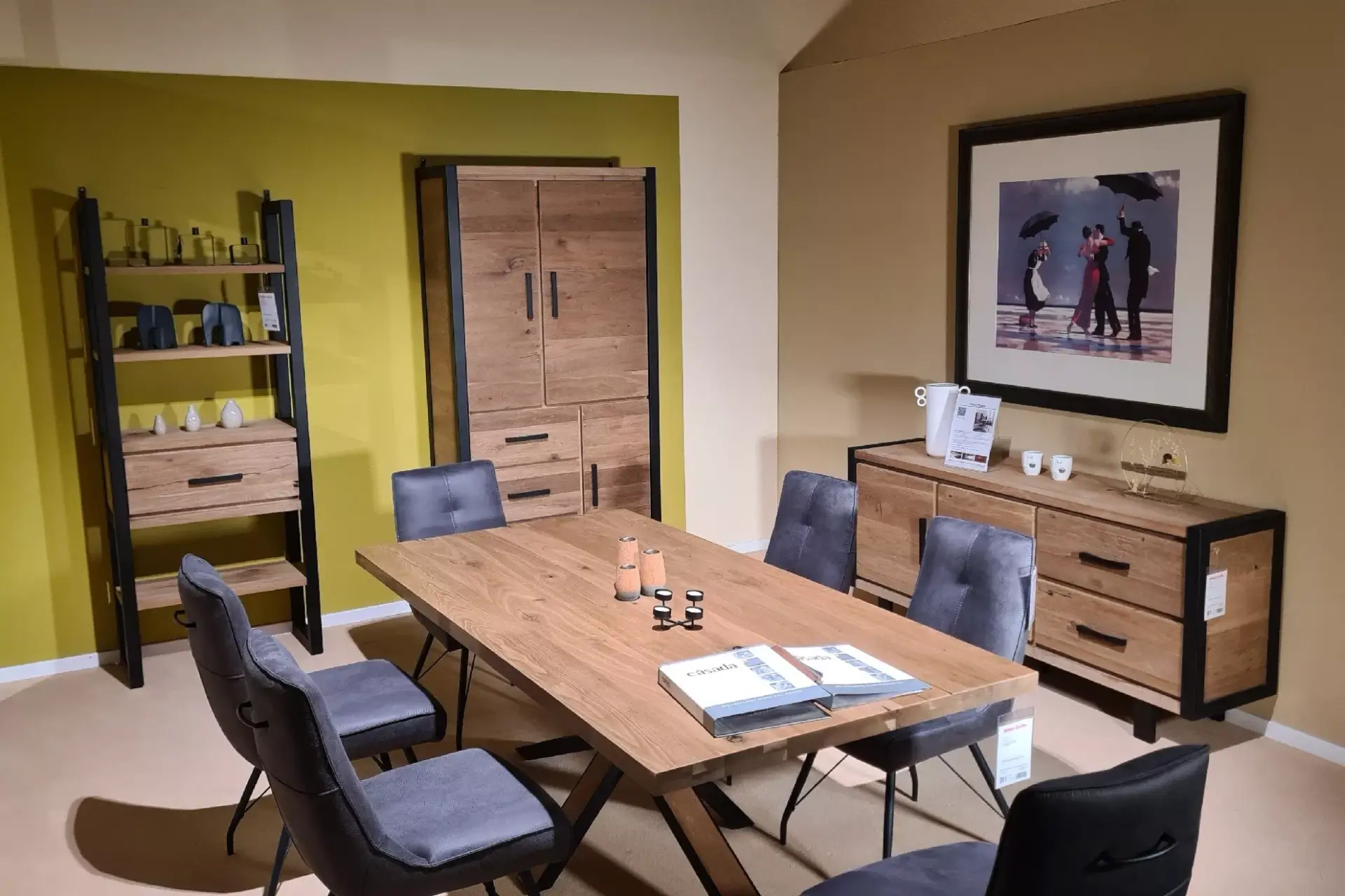 Brooklyn Bücher-Regal  + Schrank