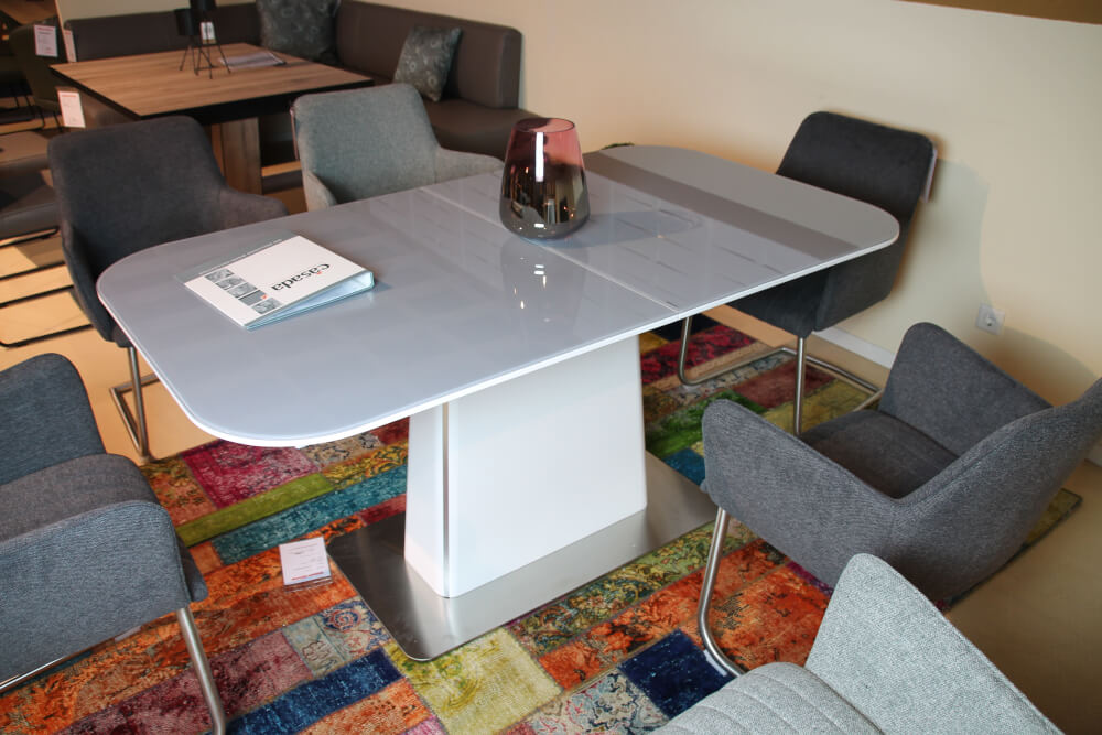 MCA Furniture Tisch UBORA Säulentisch mit Synchronauszug