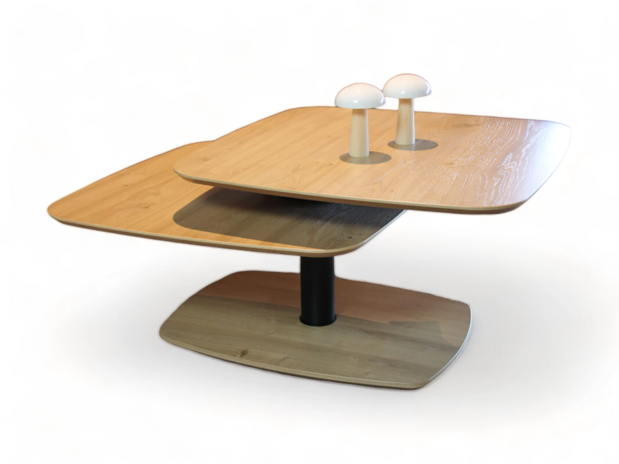 1867 - WEI  - Couchtisch  Wildeiche schwenkbar 1867 - WEI  - Couchtisch  Wildeiche schwenkbar