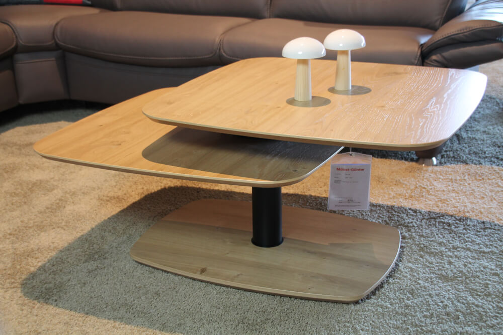 1867 - WEI  - Couchtisch  Wildeiche schwenkbar