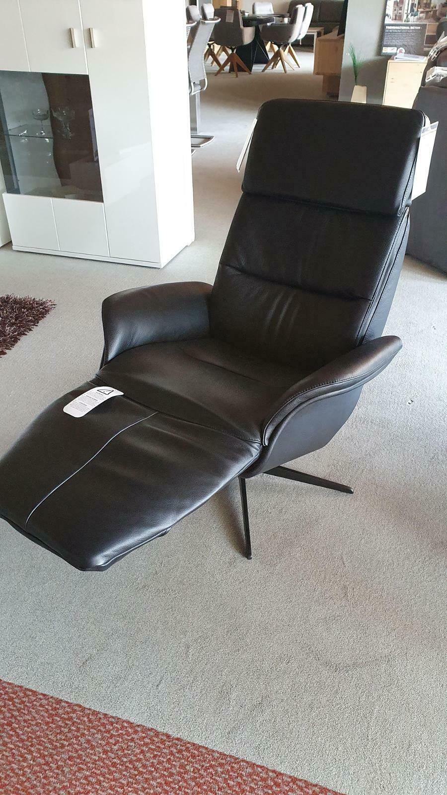 7611 - Relaxsessel in Dickleder schwarz 7611 - Relaxsessel in Dickleder schwarz